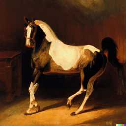 a horse, painting by Diego Velazquez generated by DALL·E 2